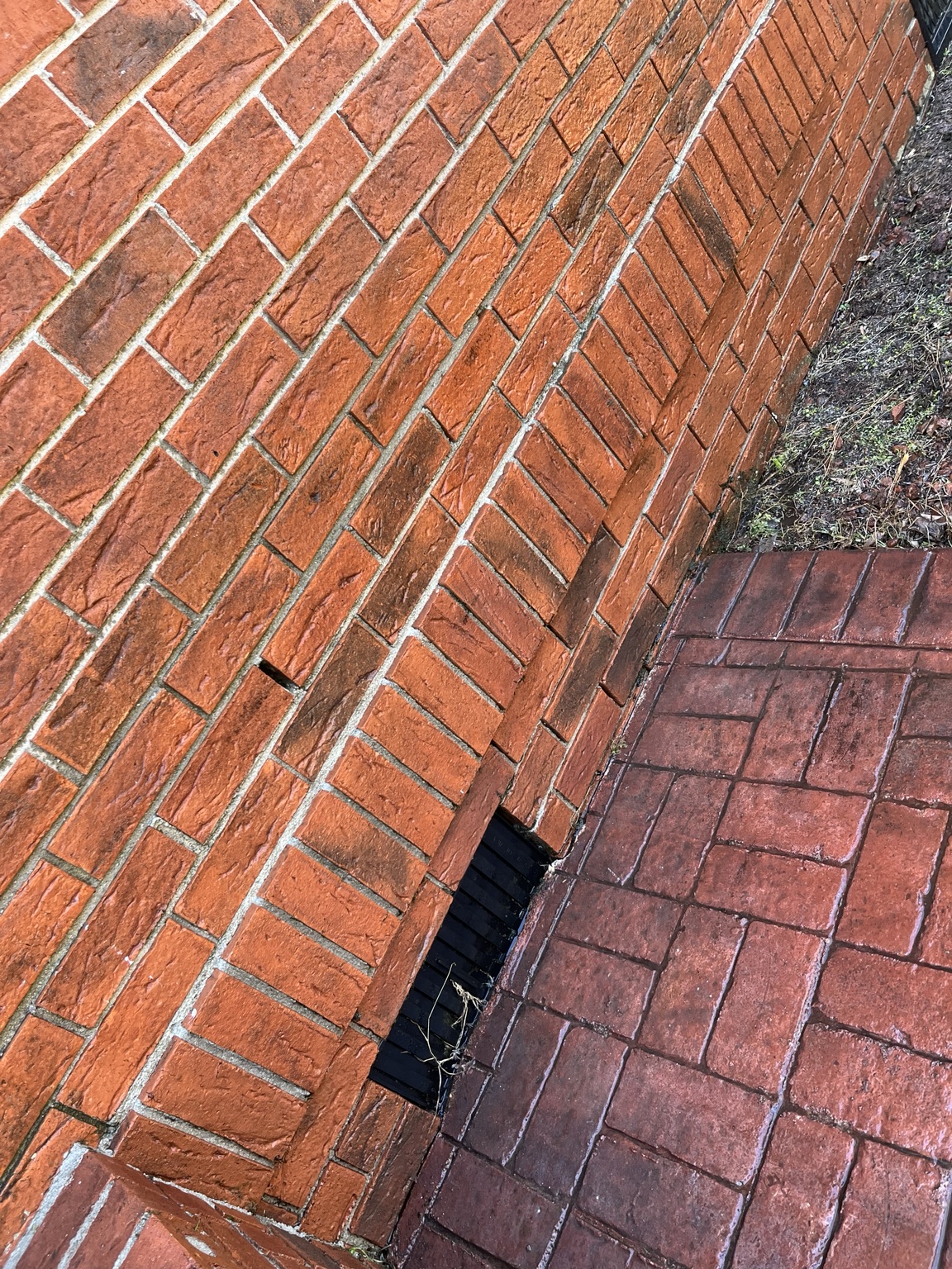 Clean brick detail