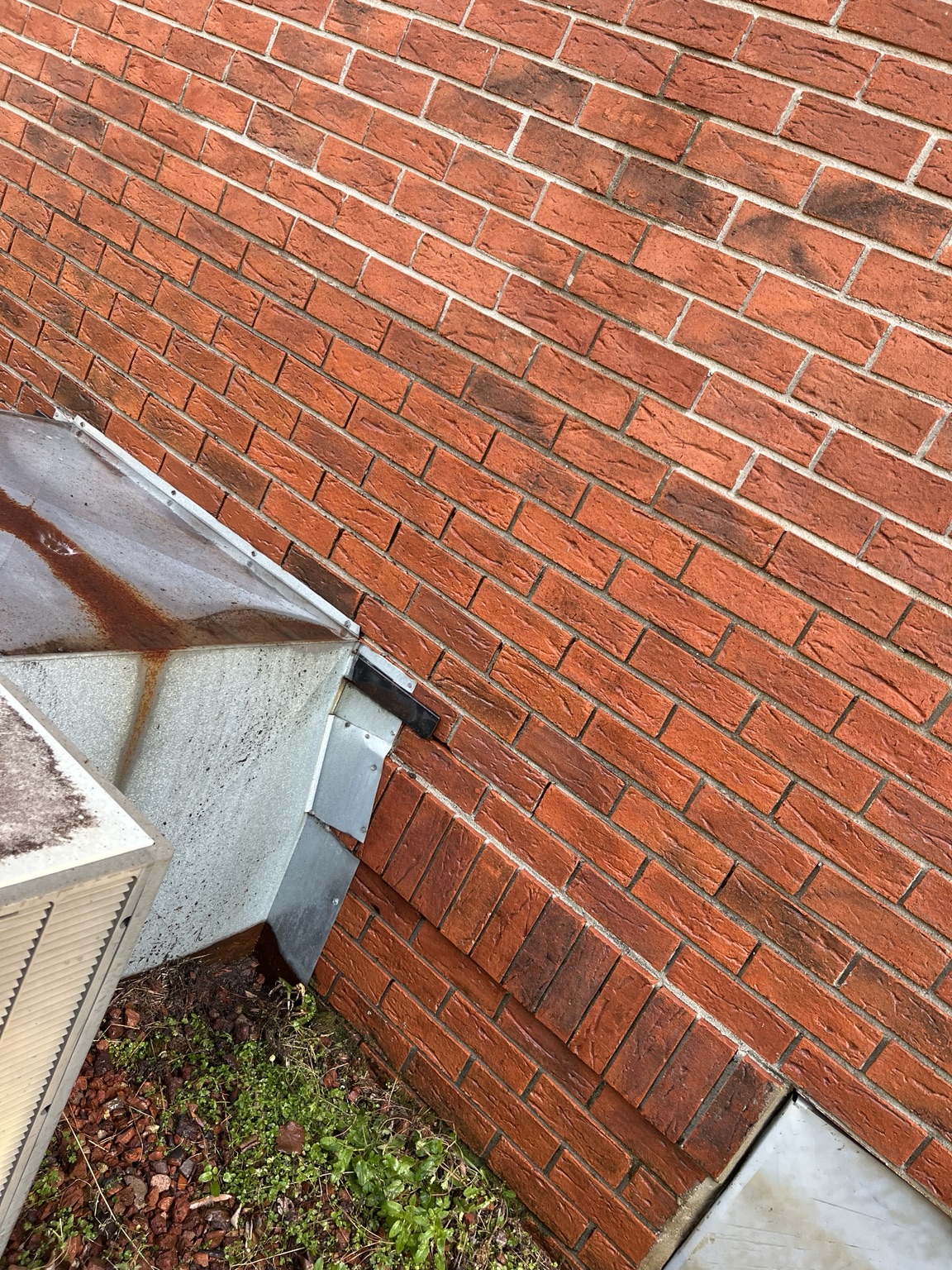Brick wall after cleaning